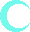 Mydnite's logo, a cyan crescent moon